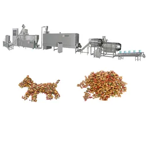 बेच पालतू पशु खाद्य विनिर्माण पूर्ण उत्पादन लाइन कुत्ता खाना बनाने की मशीन