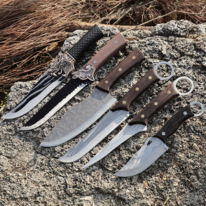 Dao bếp cán gỗ Hồng Nhĩ, dao chặt thịt, dao thái thịt nướng, dao lọc da, dao thẳng nấu ăn ngoài trời, bán buôn - Product Image 3