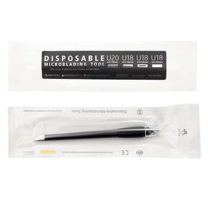 Phibrow estilo ceja negra desechables <span class=keywords><strong>Microblading</strong></span> plumas 0,18mm 18U pines <span class=keywords><strong>agujas</strong></span> de bordado de hojas de herramientas de mano con cepillo - Product Image 5