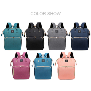 2023 novo personalizado lazer portátil Oxford bebê fralda fralda saco cama com mudança estação mat - Product Image 6