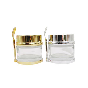 Frascos de Vidrio para Cosméticos con Logotipo Personalizado al por Mayor, con Tapa de Plástico y Cuchara, Envases Vacíos para Cuidado de la Piel, Opciones de Impresión Múltiple - Product Image 3