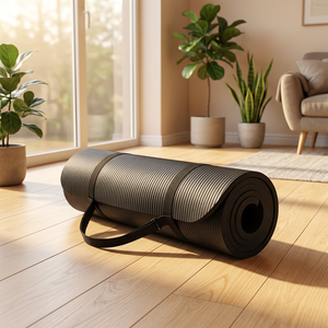 <span class=keywords><strong>Tappetino</strong></span> <span class=keywords><strong>Yoga</strong></span> <span class=keywords><strong>Viola</strong></span> con Cinghia di Trasporto, <span class=keywords><strong>Tappetino</strong></span> in Schiuma Arrotolabile con Superficie Texturizzata per <span class=keywords><strong>Yoga</strong></span>, Pilates e Stretching a Casa - Product Image 4