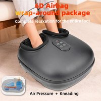 Masseur de pieds Shiatsu avec compression d'air, chaleur, vibration et pétrissage pour le soulagement de la douleur de la fasciite plantaire et de la neuropathie, vente en gros OEM