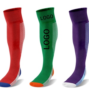 Custom Heat-Transfer Printed Breathable Quick Dry Men's Adult <b>Knee</b>-<b>High</b> Soccer Football Sports <b>Socks</b> Crew Knitted for Spring - Product Image 1