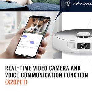 Robot aspirador apto para mascotas con navegación láser LDS y cámara de video en tiempo real para familias con un solo gato - Product Image 5