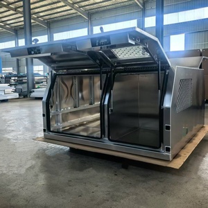 Caja de herramientas de aluminio de placa plana con jaula para perros, toldo para camioneta camper, fabricación personalizada de toldo de aluminio para Ute - Product Image 2