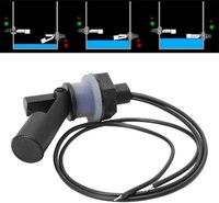 Capteur de niveau de liquide 3 pièces, interrupteur à flotteur horizontal en PP à montage latéral avec distance de détection de 10 cm, sortie numérique pour réservoir/piscine