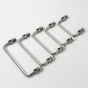 Folding Handle for Industry Stainless Steel Pull Handle Metal Furniture U Shape <b>Cabinet</b> Folding Handle - Product Image 4