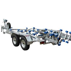 <span class=keywords><strong>Remorque</strong></span> de <span class=keywords><strong>bateau</strong></span> HY Road galvanisée à chaud de haute qualité, capacité de charge : 3320 kg, adaptée aux bateaux de 8,5 à 9,6 m - Product Image 6