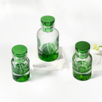 Flacons de parfum en verre vides de 50 ml, sur mesure, cylindriques, pour huiles essentielles, atomiseurs de parfum, boîtes cosmétiques