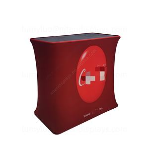 Exhibidor de Bebidas de Cola con Logotipo Personalizado, Mesa Plegable de Metal Portátil con Cubierta de Tela para Publicidad en Tiendas y Supermercados - Product Image 2