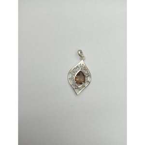 Pendentif en Quartz fumé en argent Sterling 925 plaqué or Style Vintage Design Unique couleur personnalisée pendentifs à breloques fines en vrac pour - Product Image 1