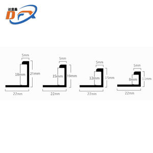Perfil de aluminio Dafuxin Fishbone para bordes de azulejos, 12 mm, 15 mm, perfil en L, alternativa para renovación - Product Image 3