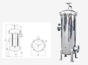 Miglior prezzo sanitario in acciaio inox cartuccia alloggiamento filtro liquido vino olio acqua 5 10 20 30 40 pollici alloggiamenti filtro olio - Product Image 6