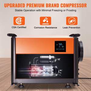 เครื่องลดความชื้นเชิงพาณิชย์ VEVOR ขนาด 125 ไพน์ต์ 7.5 กก. ใช้สารทำความเย็น R29 สำหรับห้องใต้ดิน ห้องคลาน และสถานที่ทำงาน - Product Image 4