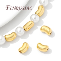 Perles d'espacement plaquées or 18 carats Séparateurs d'accessoires de bijoux à bricoler soi-même pour bracelets et colliers