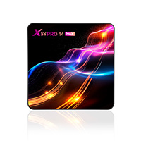 Dernière Box OTT X88 Pro 14 Max Android 14 RK3528 2 Go/4 Go de RAM 16 Go/32 Go/64 Go de ROM Lecteur Multimédia Bi-Bande 2.4G/5G Wifi6