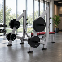 Banc de musculation commercial, équipement de salle de sport, banc plat en acier inoxydable et caoutchouc, capacité de charge de 80 kg, certifié CE
