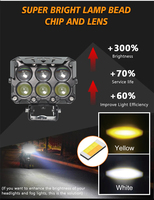 Phare LED Cyt Super Lumineux 12 Volts, Projecteur Large et Concentré 40W, Contrôleur LED HJG, Feux Indicateurs pour Vélos Électriques et Motos