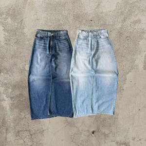 Custom Streetstyle Trend Pure Wash Pantalones Stonewashed Denim Jeans Casual Baggy Jeans para hombres Denim Tear Pants - Product Image 4