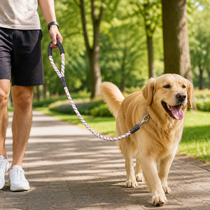 Correa de Nailon para Perro con Diseño Floral Clásico, Resistente, Duradera, Ajustable, con Cierre de Gancho, Estilo Deportivo para Perros Medianos - Product Image 5