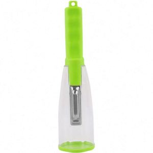 Pelador de Verduras con Contenedor de Almacenamiento, Pelador de Frutas de Acero Inoxidable para Cocina, Personalizado - Product Image 1