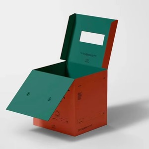 Boîte cadeau pliable en carton recyclé, emballage en carton ondulé pour expédition, personnalisable selon la demande - Product Image 1