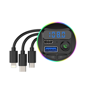 Thiết bị âm thanh xe hơi cao cấp G46-Hỗ trợ Bluetooth và tương thích <span class=keywords><strong>USB</strong></span>-Máy phát <span class=keywords><strong>FM</strong></span> G46 (ký tự 87) - Product Image 3