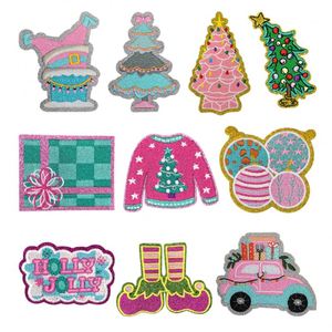 Parches Bordados con Temática Navideña, Adornos Brillantes para Planchar, Regalos de Árbol de Navidad, Suéter Navideño - Product Image 1
