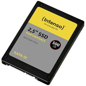 SSD Intenso de 2.5 Pulgadas y 500 GB de Alto Rendimiento SATA III para Almacenamiento de Datos en Computadoras de Escritorio y Portátiles - Product Image 1