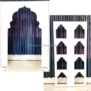 Decoración de fondo de arco de Metal estereoscópico 2D personalizado de fabricante para decoración de fondo de Evento de fiesta de boda - Product Image 2