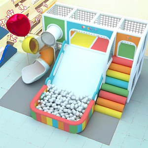 Venta caliente Parque infantil Crochet Kids Indoor Playground Equipment Rainbow <span class=keywords><strong>Net</strong></span> con Soft Playground Ball Pit - Product Image 4
