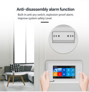 Système d'alarme domestique sans fil intelligent TY-106 avec écran tactile IPS large, WiFi, GSM, compatible Tuya et Alexa, anti-intrusion - Product Image 5