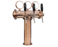 Accessoires de bar tendance GSTA 3 trous type T bronze acier inoxydable LED tour à bière 2019