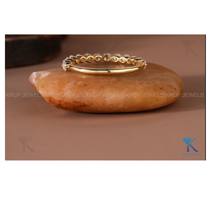 Anillo de Media Eternidad de Oro de 10K con Corte Redondo para Mujer, Anillo de Boda Clásico con Diamantes, Anillo de Aniversario, Joyería Fina, Talla Personalizada Disponible - Product Image 3