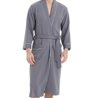 Peignoir en modal personnalisé pour femme, style hôtel 5 étoiles, manches longues, teint en pièce, avec cordon de serrage, séchage rapide, vente en gros