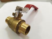Vanne à boisseau sphérique en laiton DD1022 à alimentation manuelle par le haut, 1/2 po, joint en PTFE, 16 bars, OEM