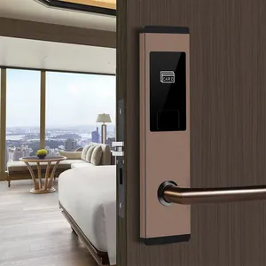 Rfid Door Lock Hotel Card Locks Electric RF Key Card Handle Door Lock For Hotel