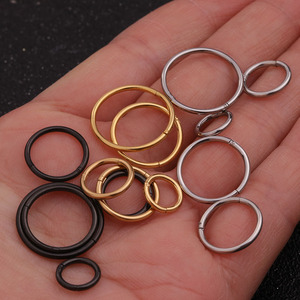 Aro Huggie de Acero Inoxidable Endless Showfay de 16g, 6mm-16mm, Aro Segmentado Articulado para Cartílago, Hélice <span class=keywords><strong>Orbital</strong></span>, Joyería para <span class=keywords><strong>Piercing</strong></span> - Product Image 2