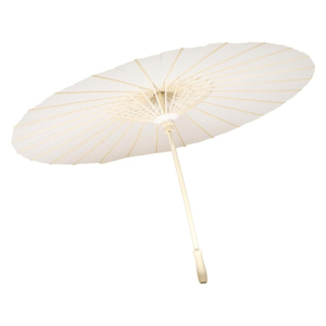 Sombrilla de Papel de Bambú Tallada a Mano, Parasol Blanco para Decoraciones de Boda, Arte Folclórico Vintage Reutilizable - Product Image 4