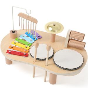 Jouets éducatifs pour enfants, jouets en bois pour la coordination œil-main, jouets musicaux à percussion - Product Image 1