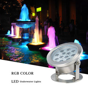 Lumière de fontaine subaquatique LED RGB blanche 3W 12V en acier inoxydable IP68 étanche pour piscine, étang, aquarium - Product Image 3