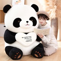 Oreiller en peluche géant personnalisé super doux Kawaii Panda Ours, en coton PP, mignon, Panda gras, jouet d'animal en peluche réconfortant, lavable