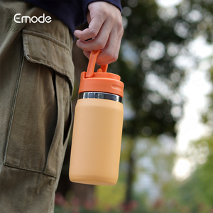 Bouteille d'eau isotherme pour enfants 12oz avec poignée, en acier inoxydable, anti-fuite, sans BPA, réutilisable pour l'école, les voyages et la salle de sport - Product Image 2
