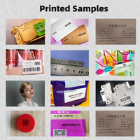 Nouvelle imprimante jet d'encre portable 12,7 mm 25,4 mm 600 dpi 15 ppm alimentée par batterie pour sacs tissés, papier kraft, cartes, séchage rapide, garantie 1 an
