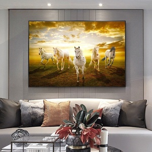 Декор для гостиной, постеры с рисунком Бегущих Лошадей на холсте, картина с лошадью Куадрос, настенное искусство, рамки для картин - Product Image 3