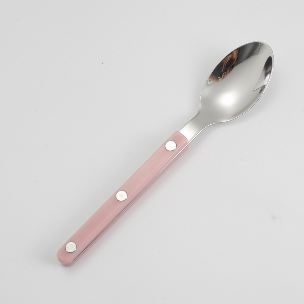 Cuillère à dessert rose