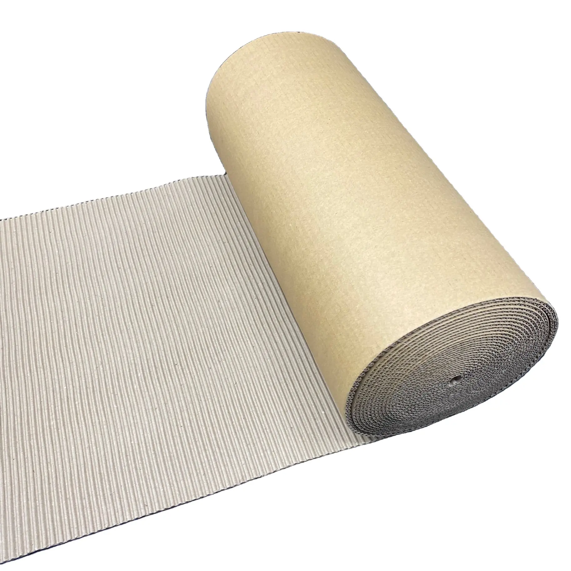 corrugated roll regular B grade Flute singleface corrugated paper roll kraft