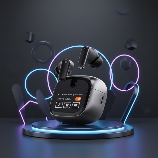 2026 ANC TWS In-Ear Earbuds for 5.3 LED Digital Display New Generation Noise Cancellation RGB Lighting IPX5 Waterproof