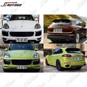Nouveau kit de carrosserie en matériau ABS PP Design pour <span class=keywords><strong>Porsche</strong></span> <span class=keywords><strong>Cayenne</strong></span> 958.2 2015 <span class=keywords><strong>2016</strong></span> 2017 mise à niveau vers <span class=keywords><strong>Turbo</strong></span> <span class=keywords><strong>S</strong></span> GTS pare-chocs Assy - Product Image 2